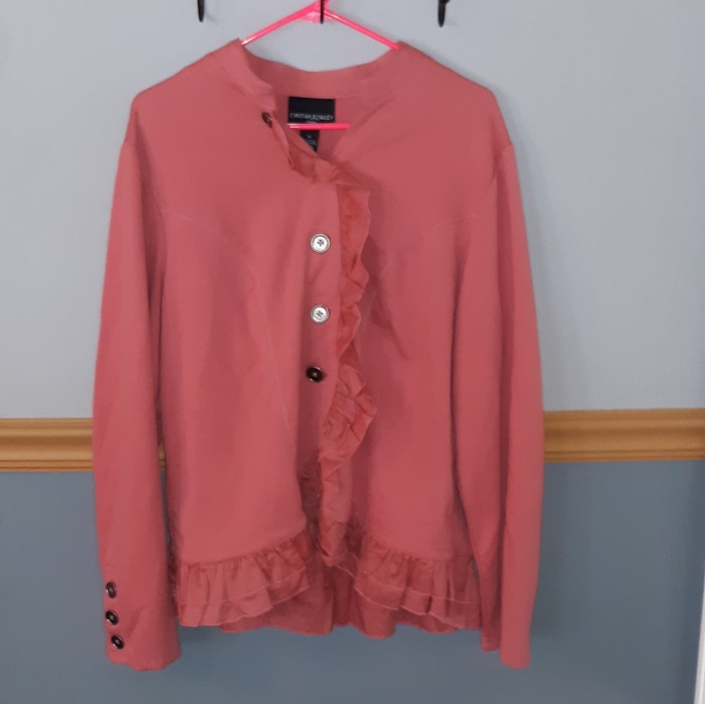 Cynthia Rowley Lightweight Ruffled Jacket